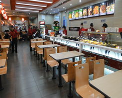 泰安賽尚裝飾工程 打造高效專業(yè)的快餐店裝修設計